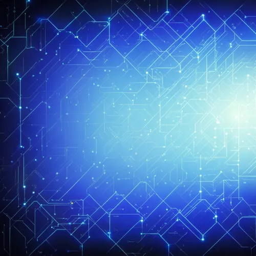 Abstract Blue Circuitry FREE Stock Photo, abstract, art, digital picture