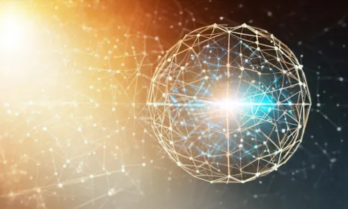 Abstract Digital Sphere FREE Stock Photo, connectivity, modern, background abstract picture