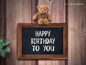 Free Birthday Card Creator stock image to download Birthday Card Creator FREE Stock Psd, editor, wooden, happy-bday picture
