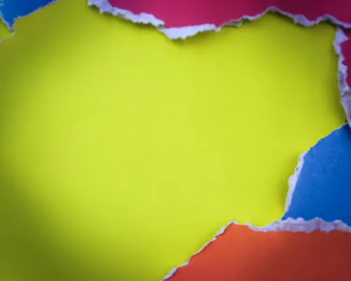 Cheerful Christmas Colors FREE Stock Photo, vibrant, pattern, torn paper picture