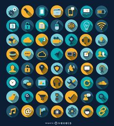 Computer Gears Icon Set FREE Stock Icon, satellite, world, phone picture