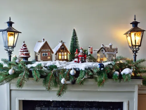 Cozy Christmas Display FREE Stock Photo, tree, decor, christmas picture