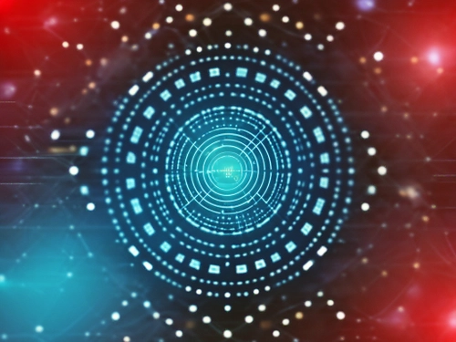 Digital Energy Pattern FREE Stock Photo, vibrant, modern, glowing picture