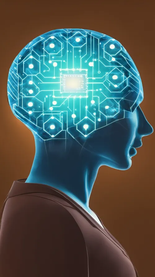 Digital Mind Concept FREE Stock Photo, circuits, mind, brain picture
