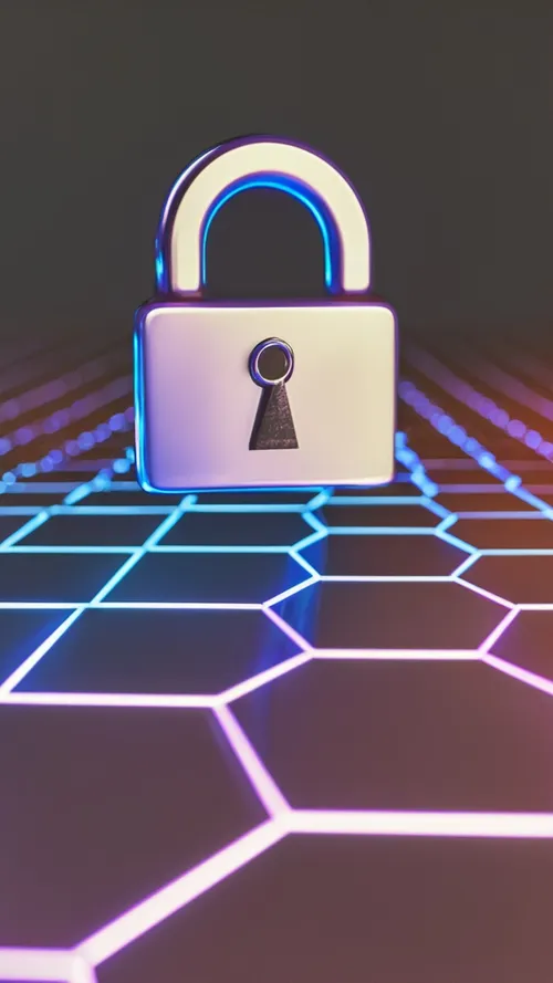 Digital Security Lock FREE Stock Photo, data science, protection, big data picture