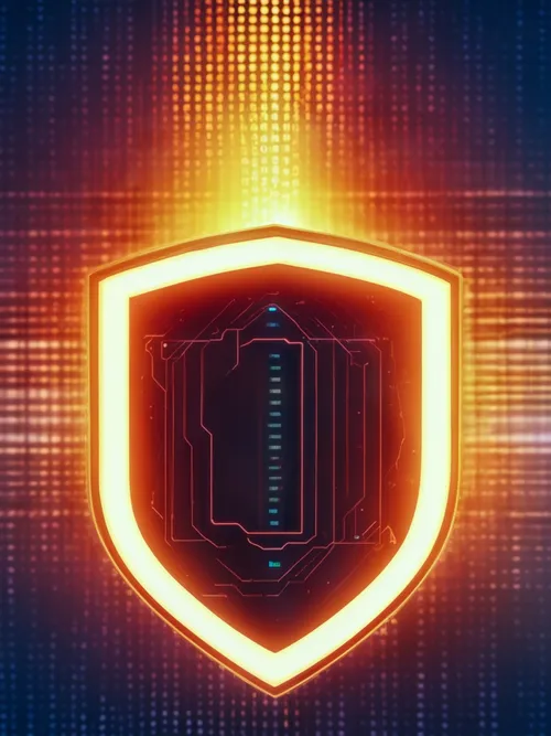 Digital Security Shield FREE Stock Photo, circuit, glowing, security picture