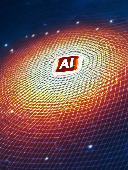 Dynamic AI Visualization FREE Stock Photo, data science, graphics, futuristic picture