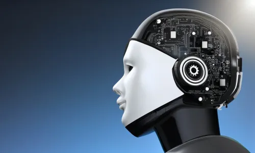 Futuristic Robot Profile FREE Stock Photo, robot,  technology,  AI picture