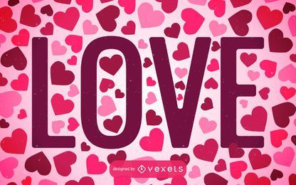 Heart-filled Love Celebration FREE Stock Vector, happy valentines day, romantic, couple picture