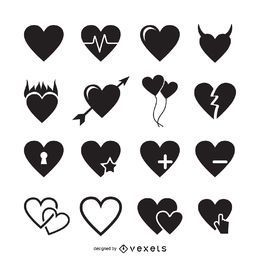 HeartIconLoveSilhouettes FREE Stock Icon, happy valentines day, romantic, illustration picture