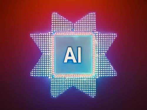 Illuminated AI Sign FREE Stock Photo, AI,  technology,  illuminated picture