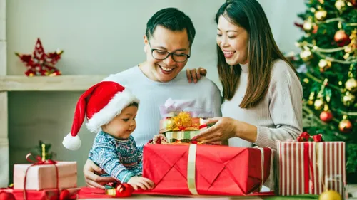 Free Joyful Family Christmas stock image to download Joyful Family Christmas FREE Stock Photo, tree, gifts, winter family picture