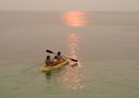 Kayaking at sunset in Roatan FREE Stock Photo, kayak, roatan, honduras picture
