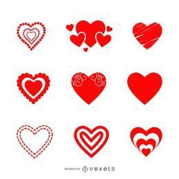 Loveheart Icon Collection FREE Stock Icon, patterns, flat, happy valentines day picture