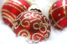 Red and Gold Christmas Ornaments FREE Stock Photo, christmas, ornaments, red picture