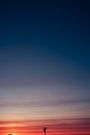 Wind Turbine Silhouette at Colorful Sunset FREE Stock Photo, wind turbine, sunset, silhouette picture