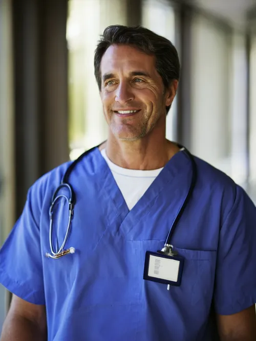 Smiling Male Doctor FREE Stock Photo, doctor,  healthcare,  professional picture
