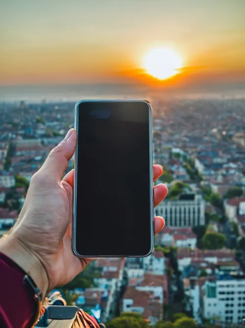 Sunset Cityscape Photography FREE Stock Photo, sunset,  cityscape,  smartphone picture
