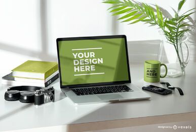 Tech Mockup Composition PSD FREE Stock Psd, devices, computer, laptop picture