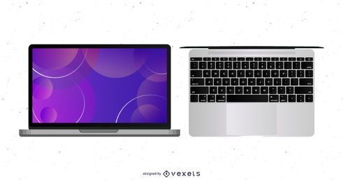 Tech World Laptop Keyboard FREE Stock Vector, object, computer, world picture