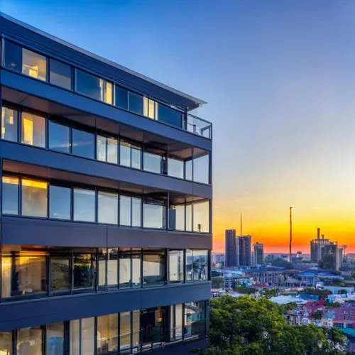 Urban Sunset View FREE Stock Photo, sunset,  urban,  architecture picture