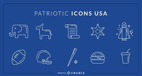 USA Icons Set Collection FREE Stock Icon, icons, set, collection picture
