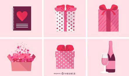 Valentine Love Set Pack FREE Stock Icon, holiday decorations, happy valentines day, ribbon picture