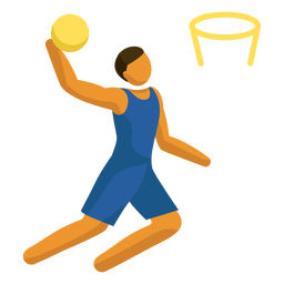 Free Basketball Player Flat Design PNG stock image to download Basketball Player Flat Design PNG FREE Stock Clipart, basketball, sport, ball picture