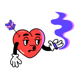 Free Heartbreaker Sticker Design stock image to download Heartbreaker Sticker Design FREE Stock Clipart, heart, sticker, anti-valentines picture
