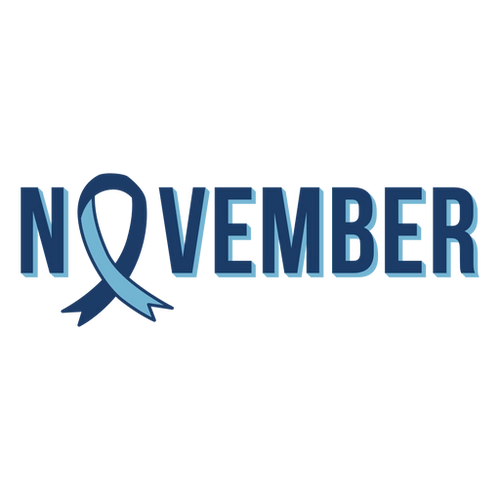 Men's Health November Ribbon PNG Design