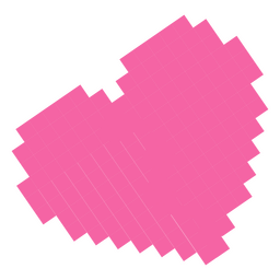 Pixel Love Heart Design FREE Stock Vector, heart, pixel, pink picture