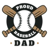 Proud Dad Baseball Tee Design