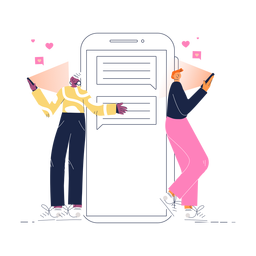 Sweet Valentine Chatters PNG Illustration FREE Stock Vector, character, valentines, valentines-day picture