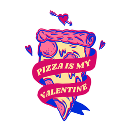 Free Valentine's Pizza Sticker PNG stock image to download Valentine's Pizza Sticker PNG FREE Stock Vector, anti-valentine, sticker, has-text picture