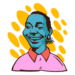 Free Vibrant Smiling Woman Afro PNG stock image to download Vibrant Smiling Woman Afro PNG FREE Stock Vector, black-history, black-history-month, color-stroke picture