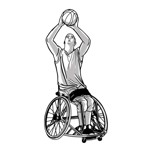 Wheelchair basketball athlete design